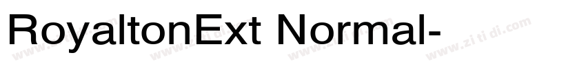 RoyaltonExt Normal字体转换